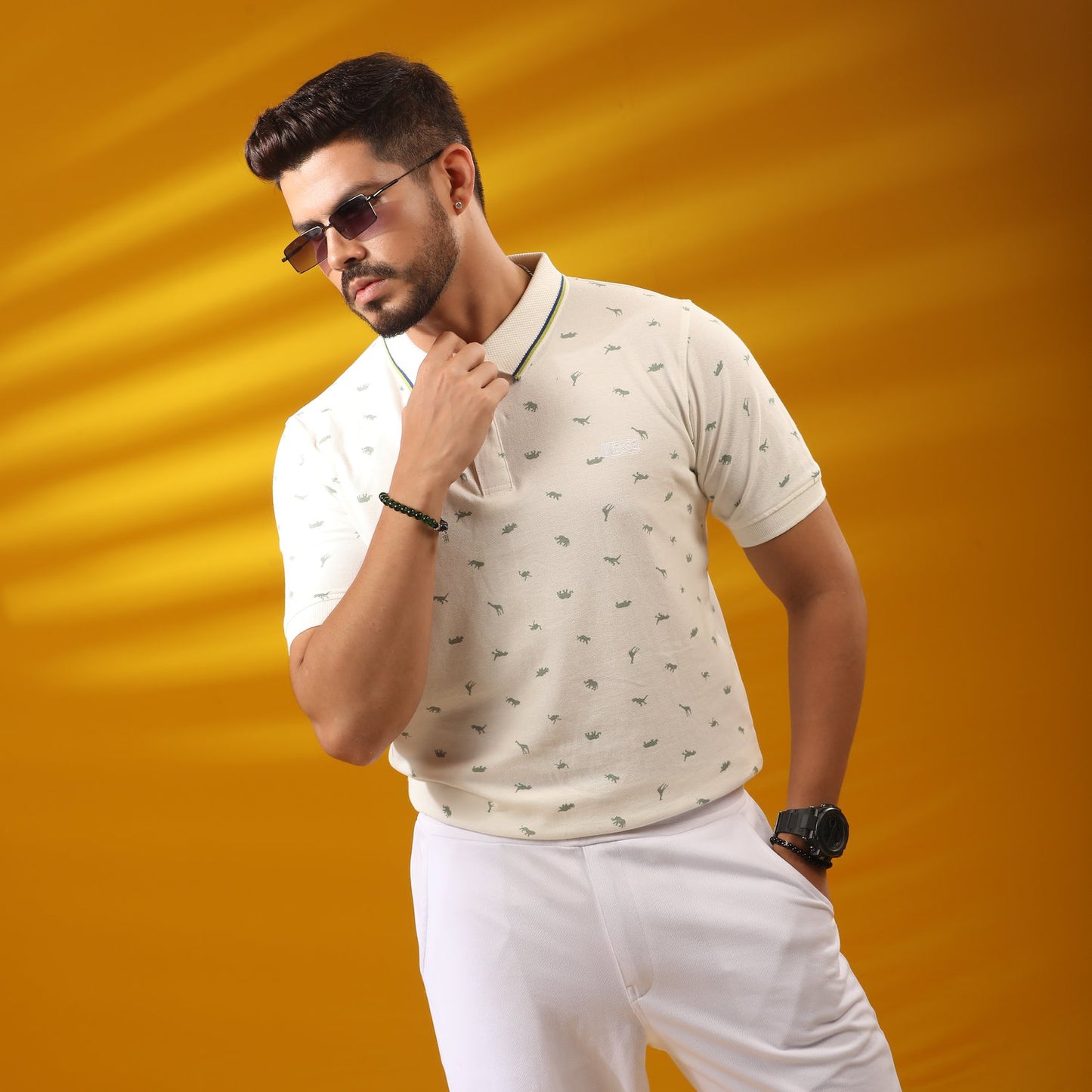 Kairo Off-White Groove Polo
