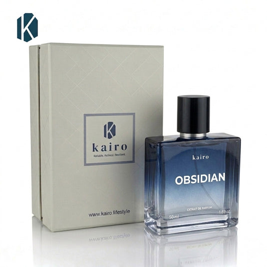 Kairo Obsidian Perfume for Men  | Sweet Candy Scent | Extrait de parfum | Similar to Baccarat Rouge 540