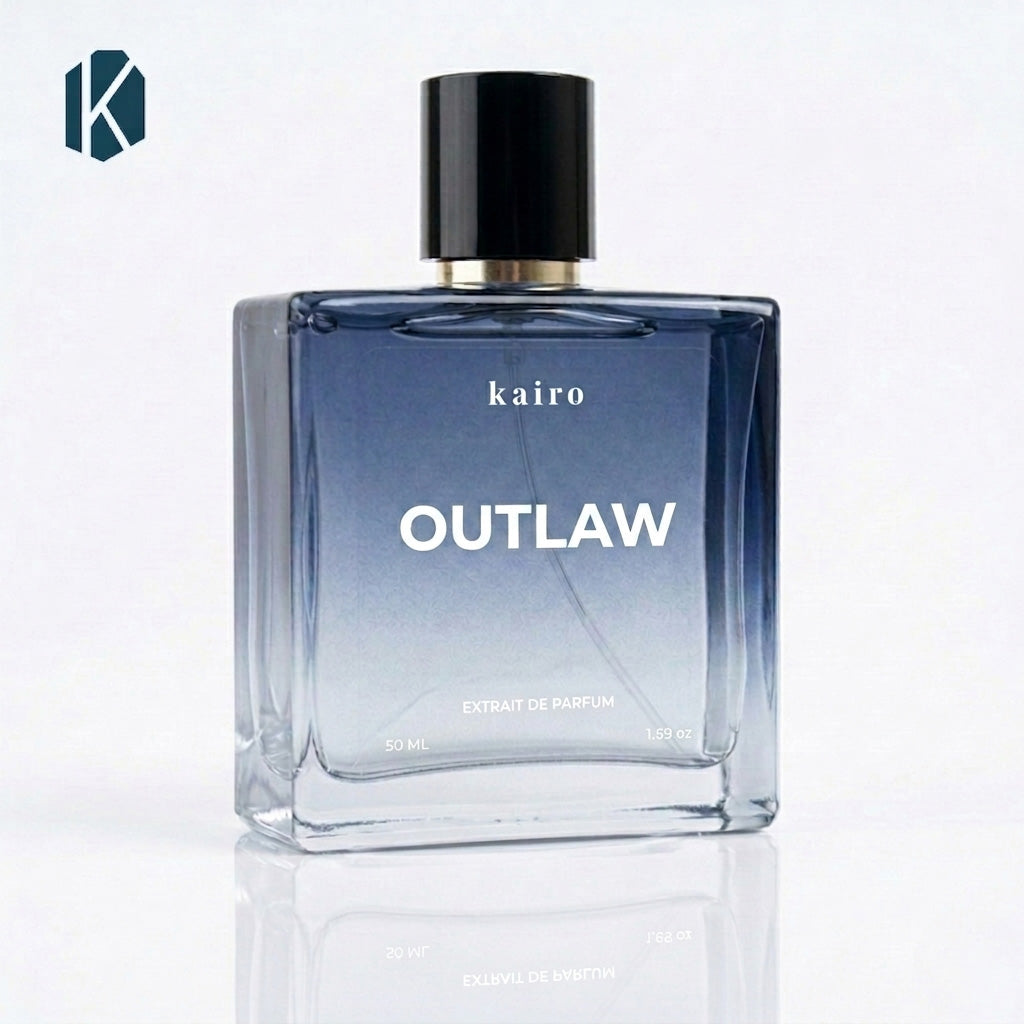 Kairo Outlaw  Perfume for Men - Premium Fresh-Spicy-Woody Fragrance Extrait de parfum | 40% Oil concentration | Similar to Dior Sauvage