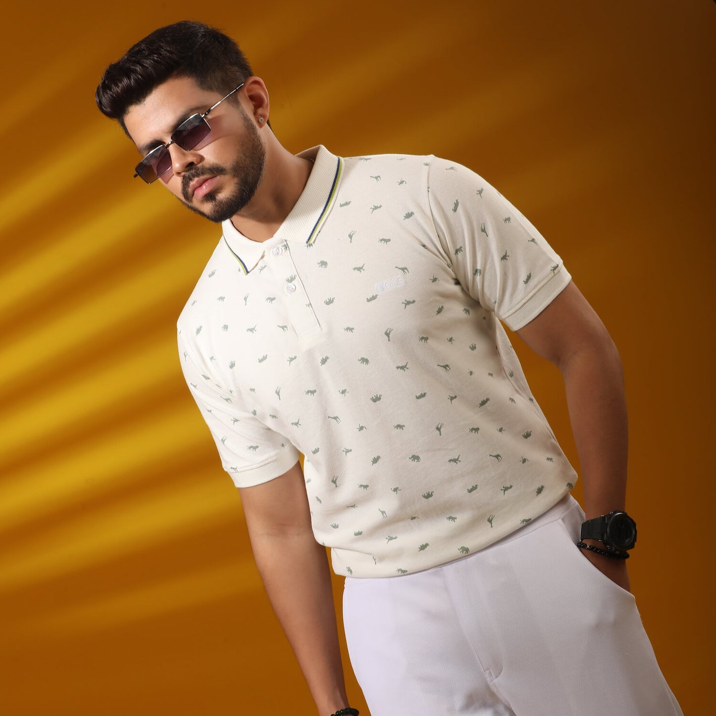 Kairo Off-White Groove Polo