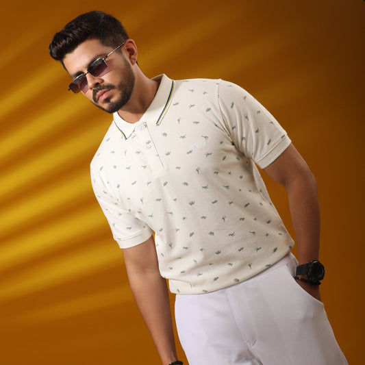 Kairo Off-White Groove Polo