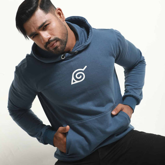 Blue Naruto Printed Men's Hoodie