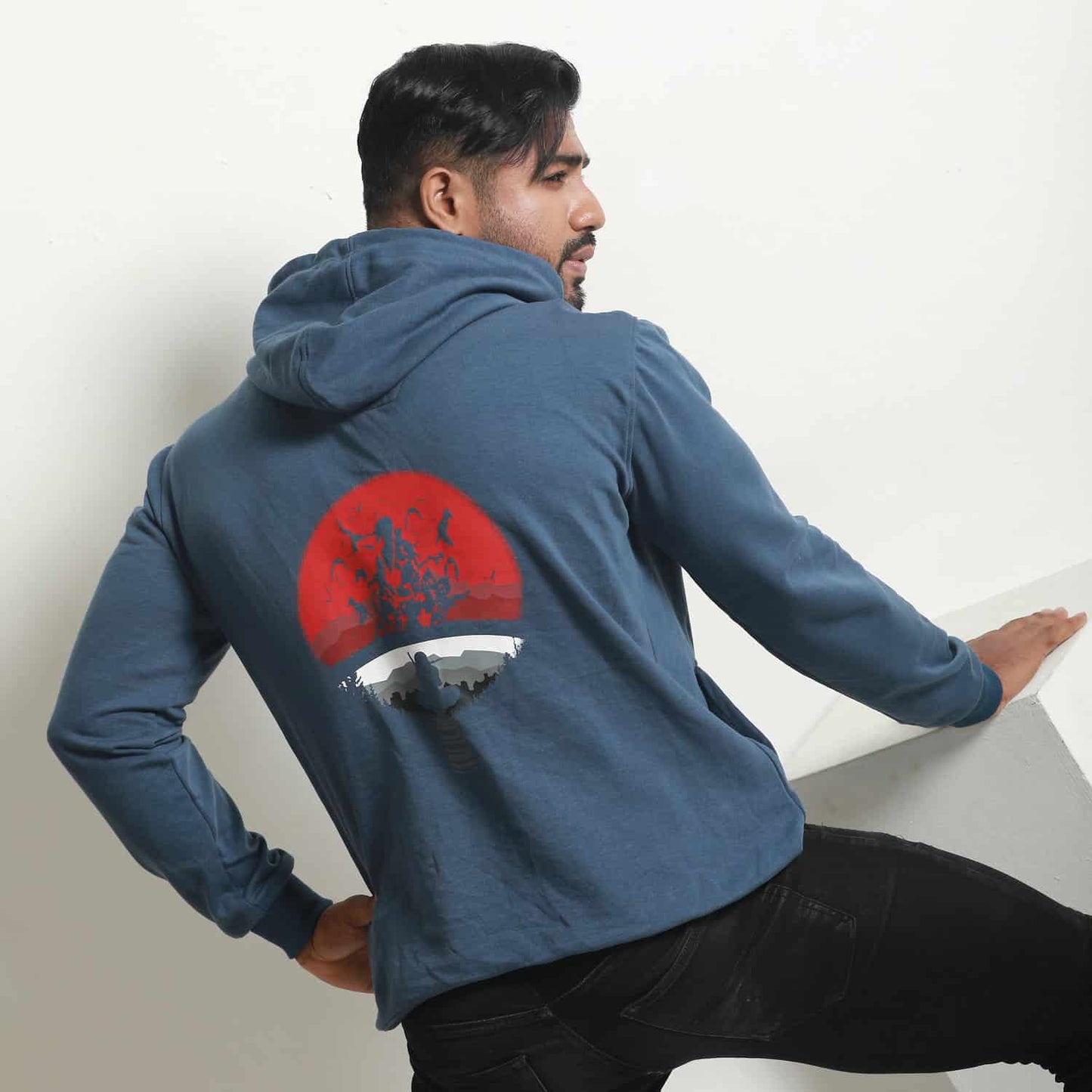 Blue Naruto Printed Men's Hoodie