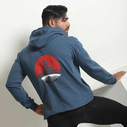 Blue Naruto Printed Men's Hoodie