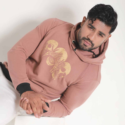 Coral Skeleton Printed Men's Hoodie
