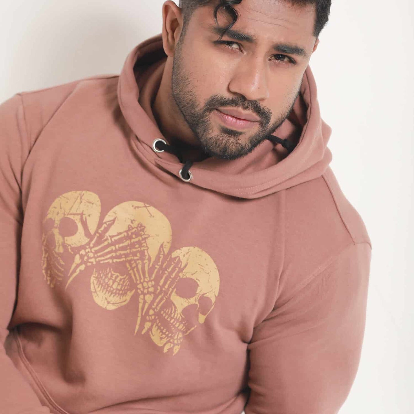 Coral Skeleton Printed Men's Hoodie