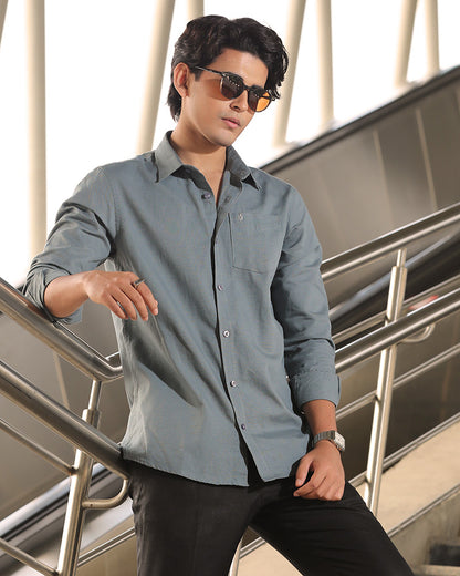 Peacock  Remi Cotton Full Sleeve Shirt – Kairo