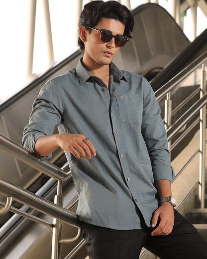 Peacock  Remi Cotton Full Sleeve Shirt – Kairo