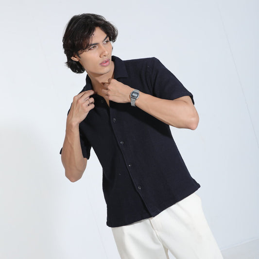 Blue Half Sleeve Shirt