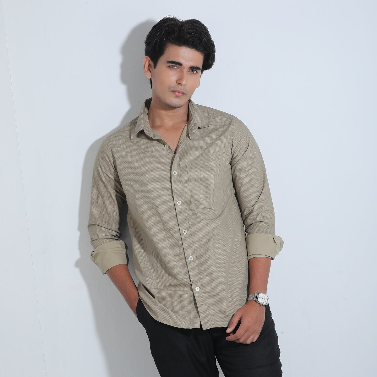 Base colour full sleeve shirt