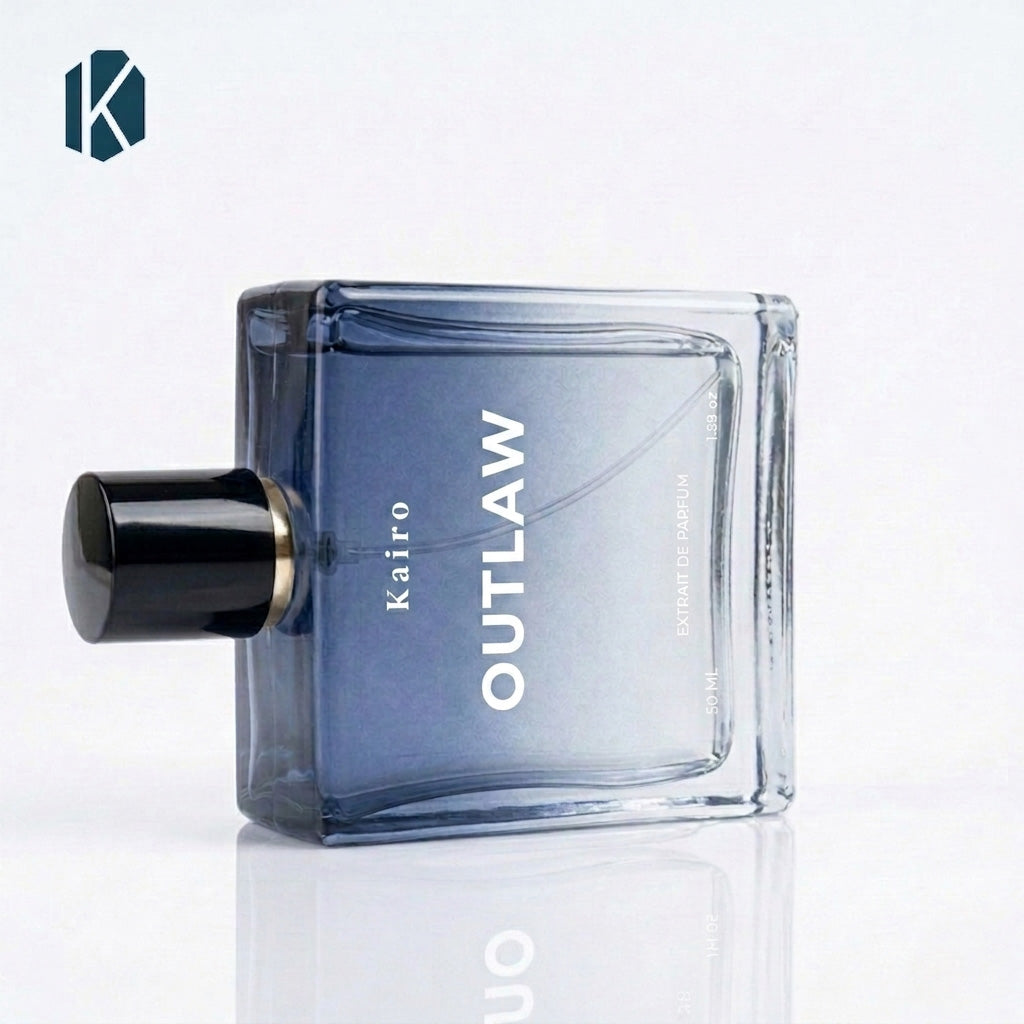 Kairo Outlaw  Perfume for Men - Premium Fresh-Spicy-Woody Fragrance Extrait de parfum | 40% Oil concentration | Similar to Dior Sauvage