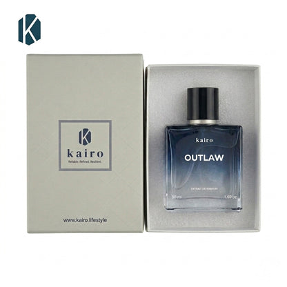 Kairo Outlaw  Perfume for Men - Premium Fresh-Spicy-Woody Fragrance Extrait de parfum | 40% Oil concentration | Similar to Dior Sauvage