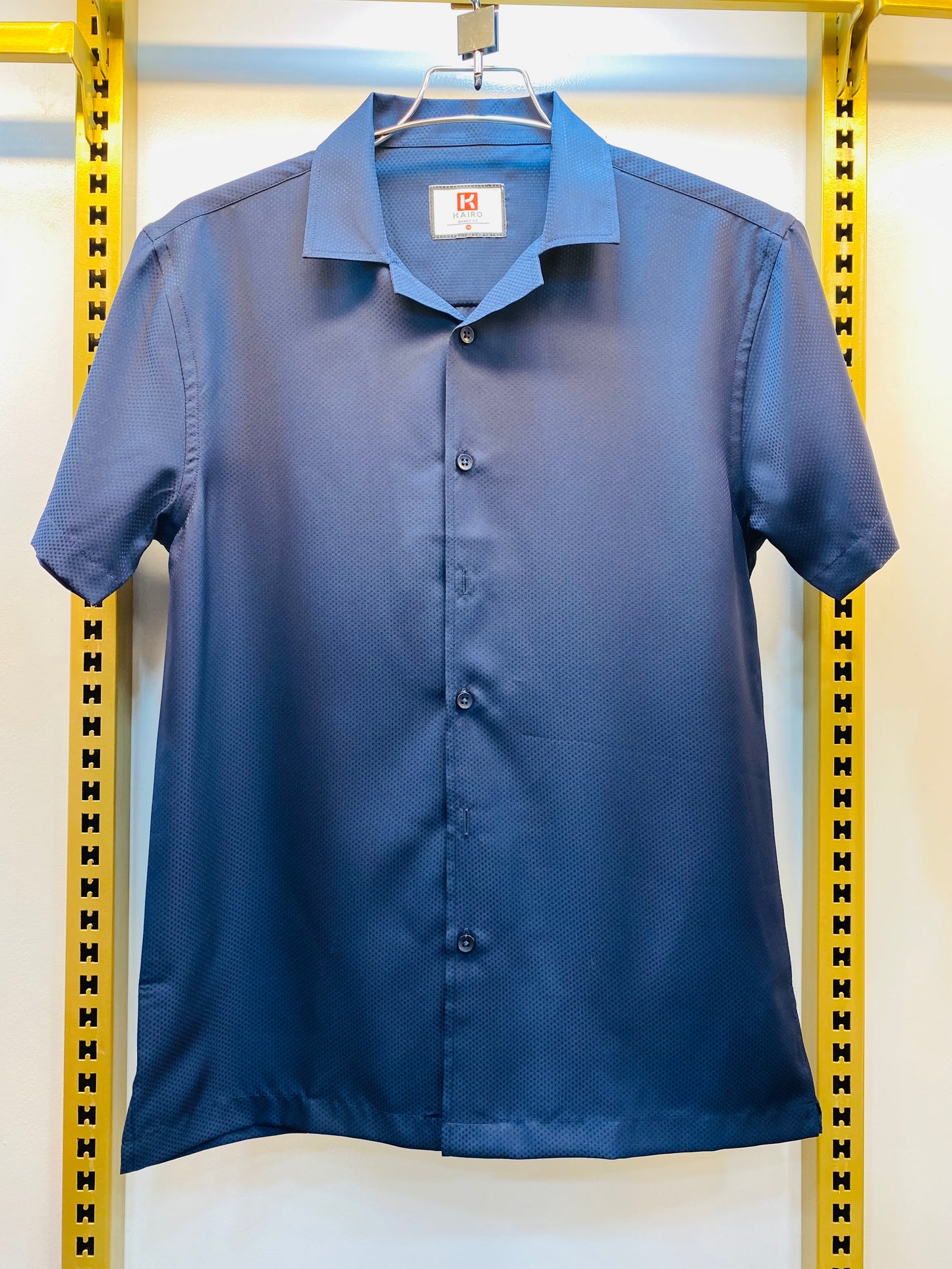 Montreal Blue Premium Chinese Cuban Half  Sleeve Shirt