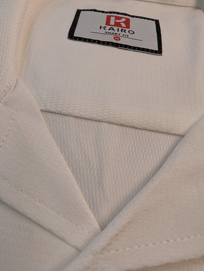 Purplish white Premium Chinese cuban half sleeve shirt
