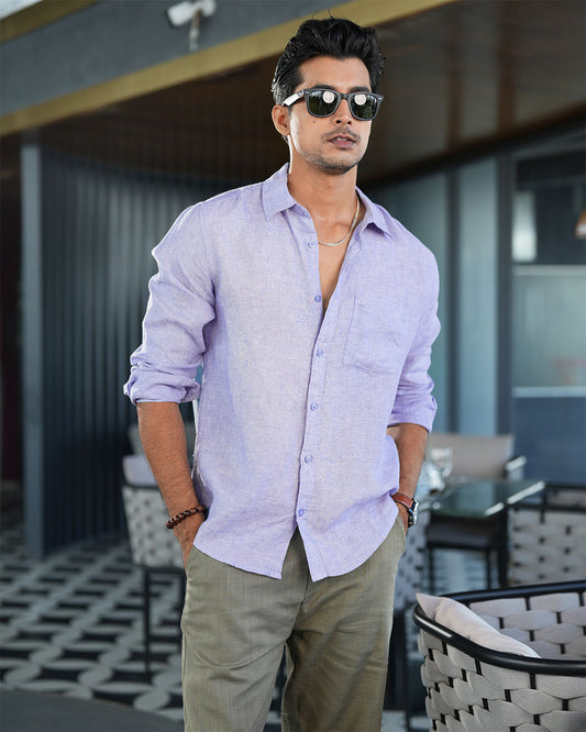 Irish Color Full Sleeve Remi-Cotton Shirt – Kairo