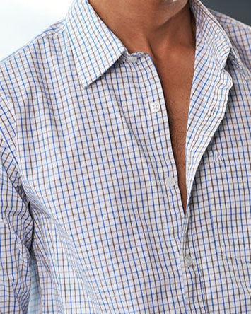 White Cotton Check Full Sleeve Shirt – Kairo
