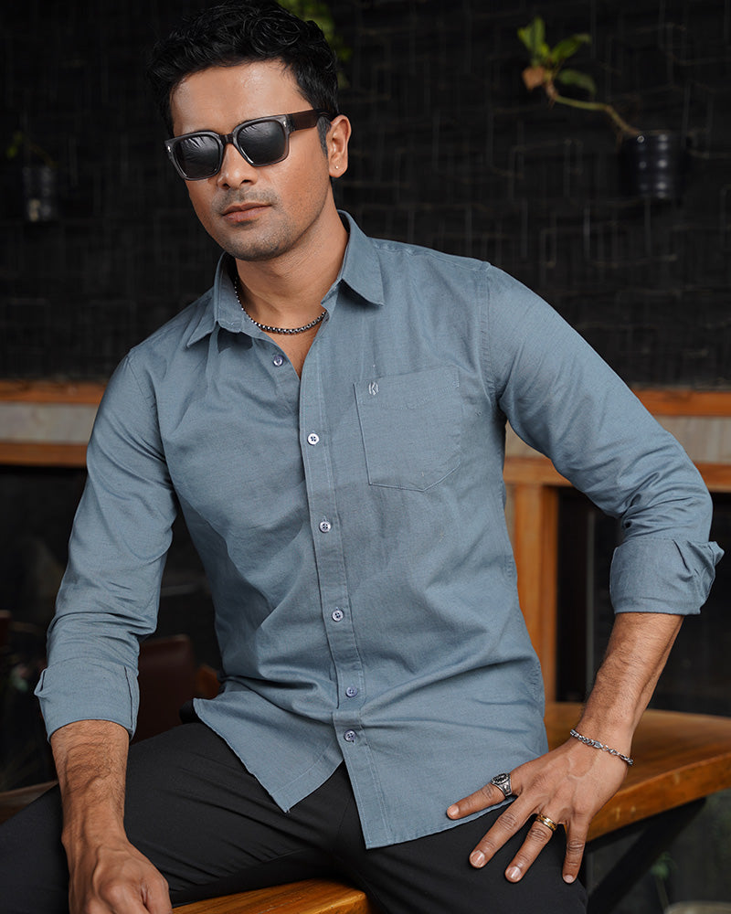 Peacock Remi Cotton Full Sleeve Shirt – Kairo