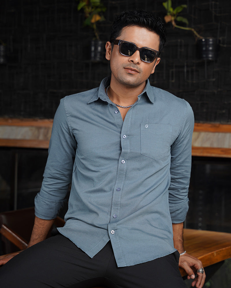 Peacock Remi Cotton Full Sleeve Shirt – Kairo