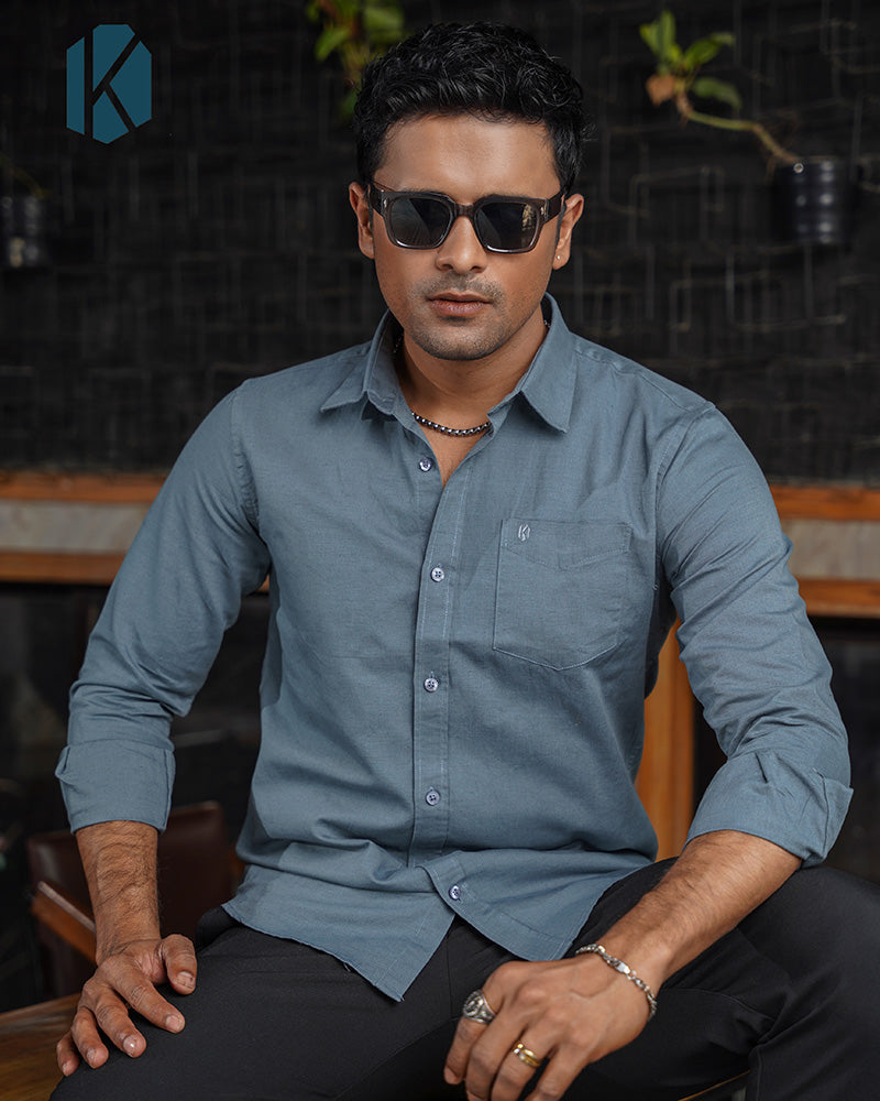 Peacock Remi Cotton Full Sleeve Shirt – Kairo