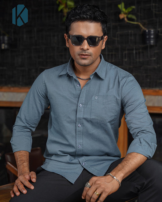 Peacock Remi Cotton Full Sleeve Shirt – Kairo