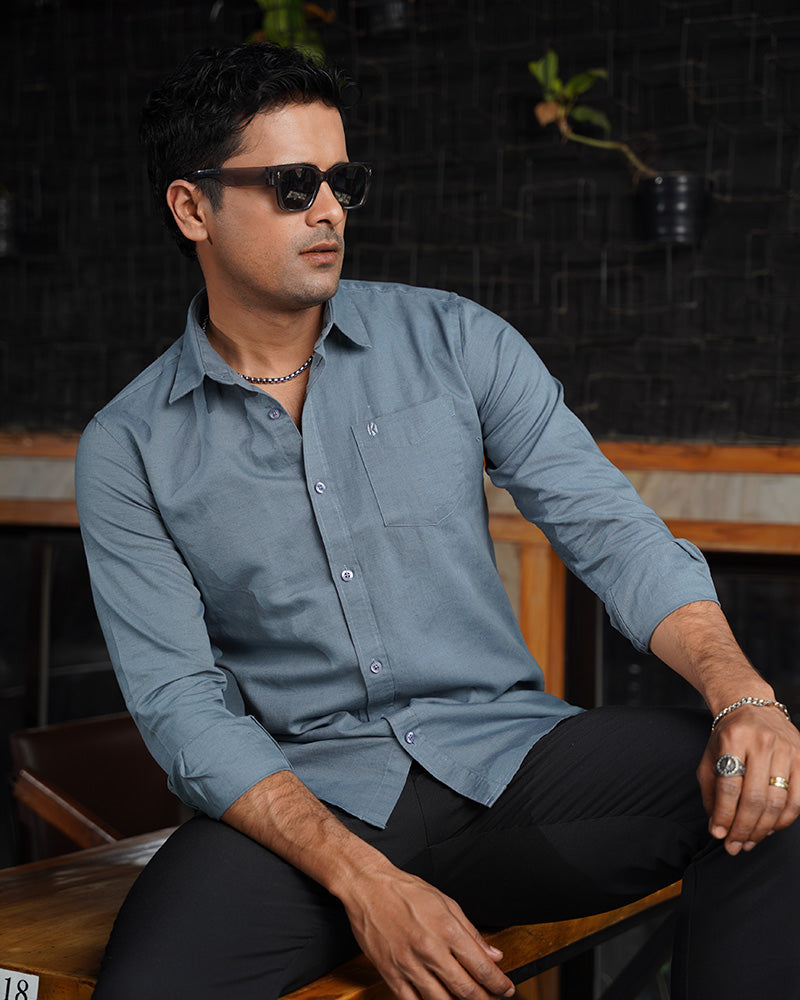 Peacock Remi Cotton Full Sleeve Shirt – Kairo