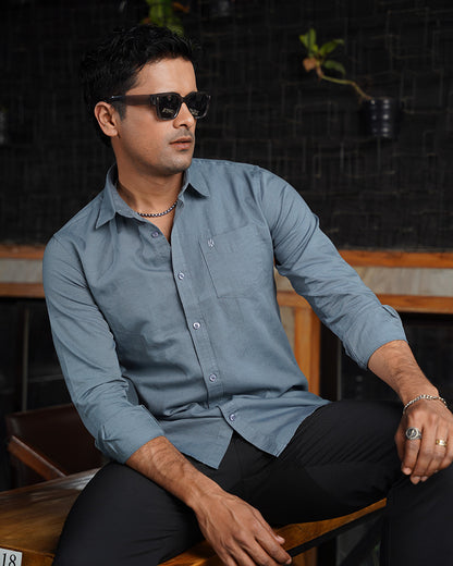 Peacock Remi Cotton Full Sleeve Shirt – Kairo