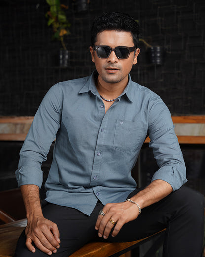 Peacock Remi Cotton Full Sleeve Shirt – Kairo