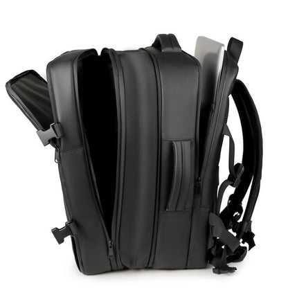 PU Nylon Oxford Waterproof Laptop Backpack with USB Port – Travel & School Bag for Men & Women