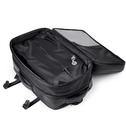 PU Nylon Oxford Waterproof Laptop Backpack with USB Port – Travel & School Bag for Men & Women