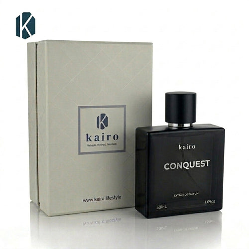 Conquest Perfume for Men - Premium Fruity-Woody Fragrance | Long-Lasting Masculine Scent | Extrait de parfum | 40% Oil concentration | Similar to Creed Aventus
