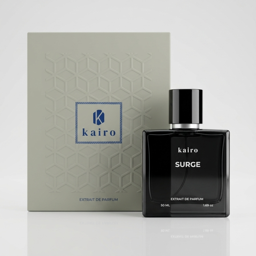 Kairo Surge Perfume for Men — Premium Citrus-Tea Fragrance | Fresh Sophisticated Scent
